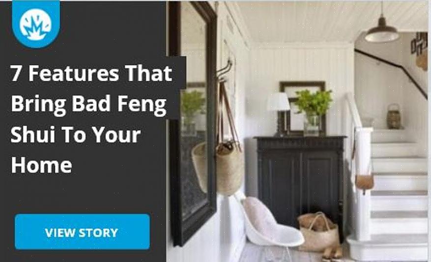 Feng shui -käytännössä sitä pidetään huonona energianvirtauksena